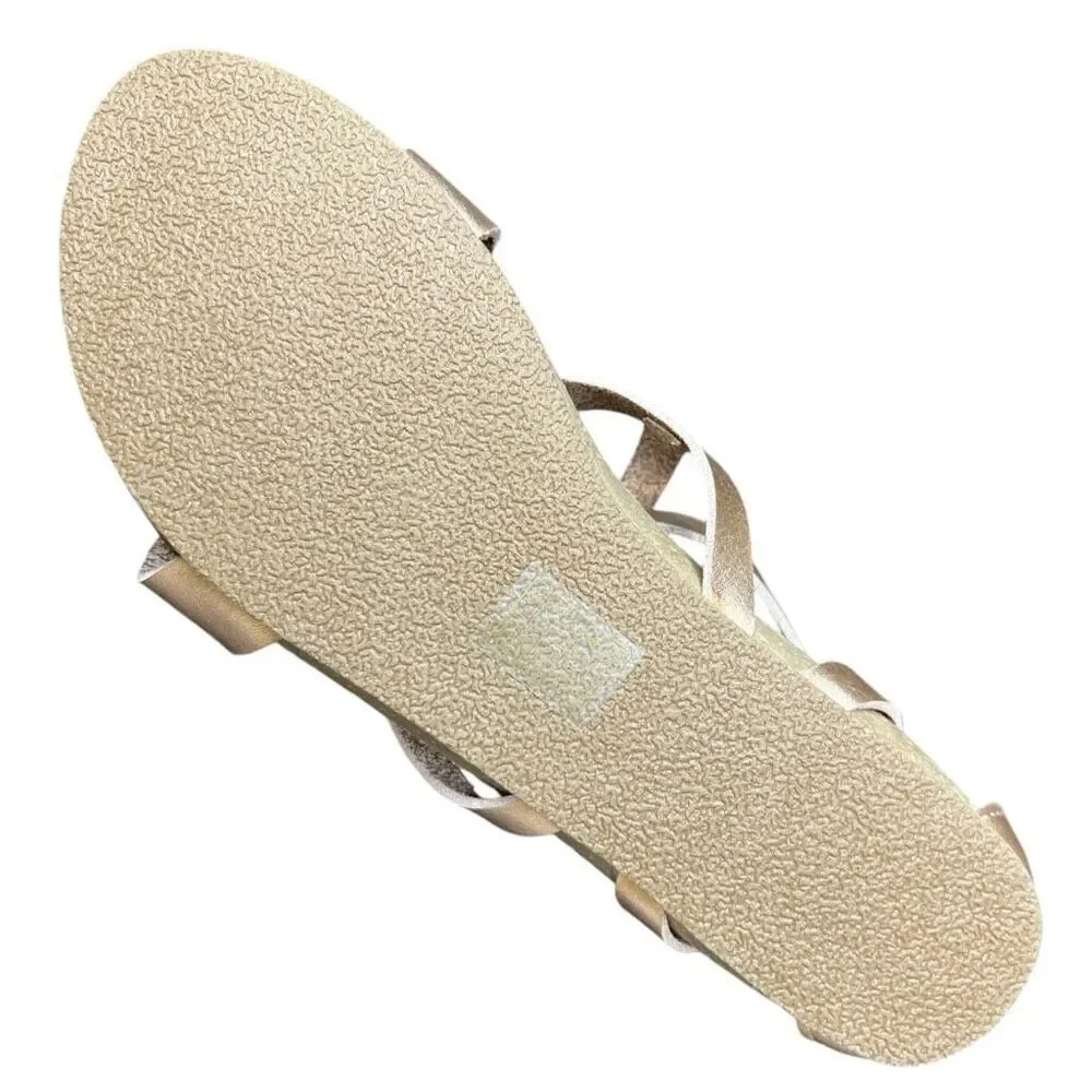 NEW Blowfish Malibu Kids Gorgeous-K Pearl Rose Gold Dyecut Sandals 4